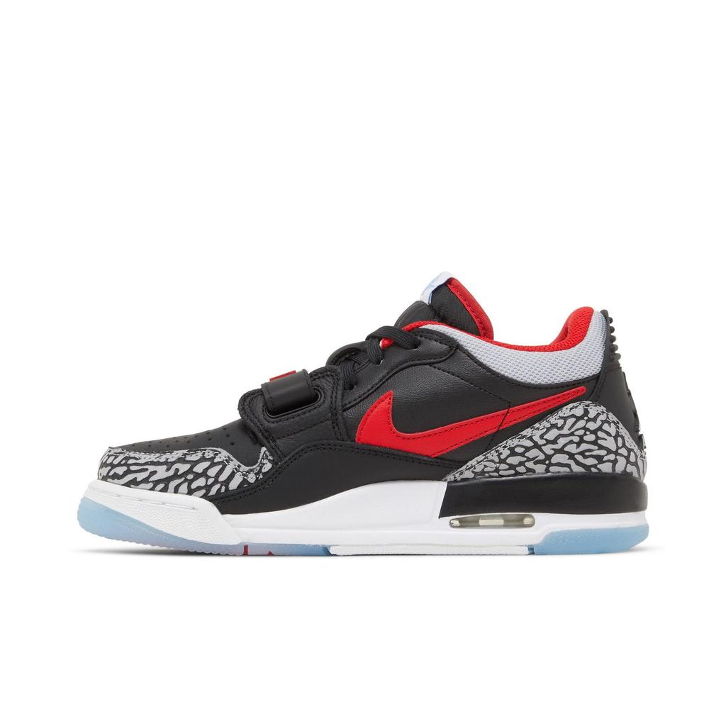 Air Jordan Legacy 312 Low Grade School 'Chicago Flag' (Unisex) Black / Valour Blue / University Red / Wolf Grey Kids' Basketball Shoes CD9054 004