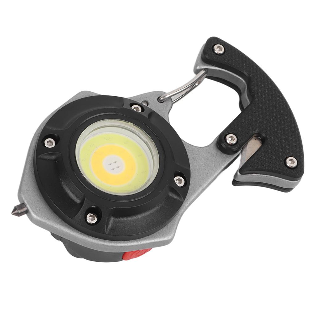 LED Keychain Flashlight Multi Functional High Brightness Portable Mini COB Work Light