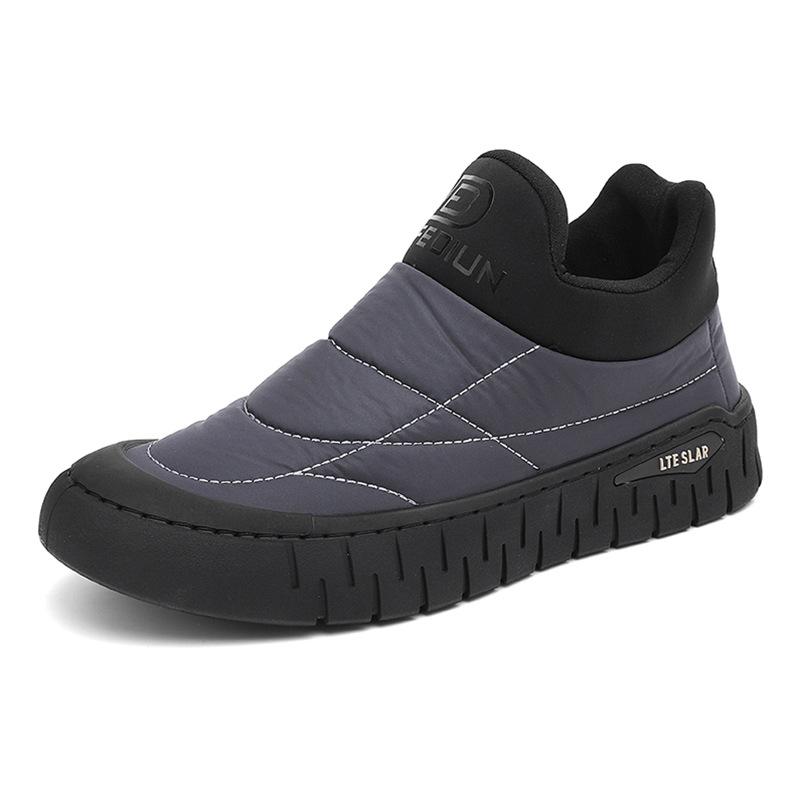 

Мужские зимние ботинки, новые, бархатные, теплые, с одной педалью, повседневные, хлопковые, мужские, на толстой подошве, с низким верхом, утолщенные, зимние ботинки 44