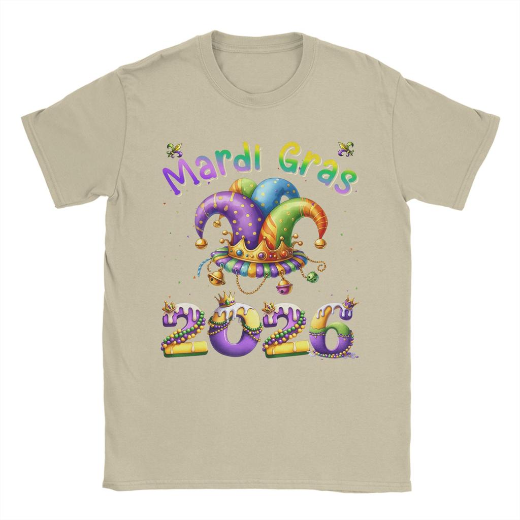 Mardi Gras Jester Unisexs T Shirt Funny Tees Short Sleeve O Neck TShirts Cotton Classic Tops