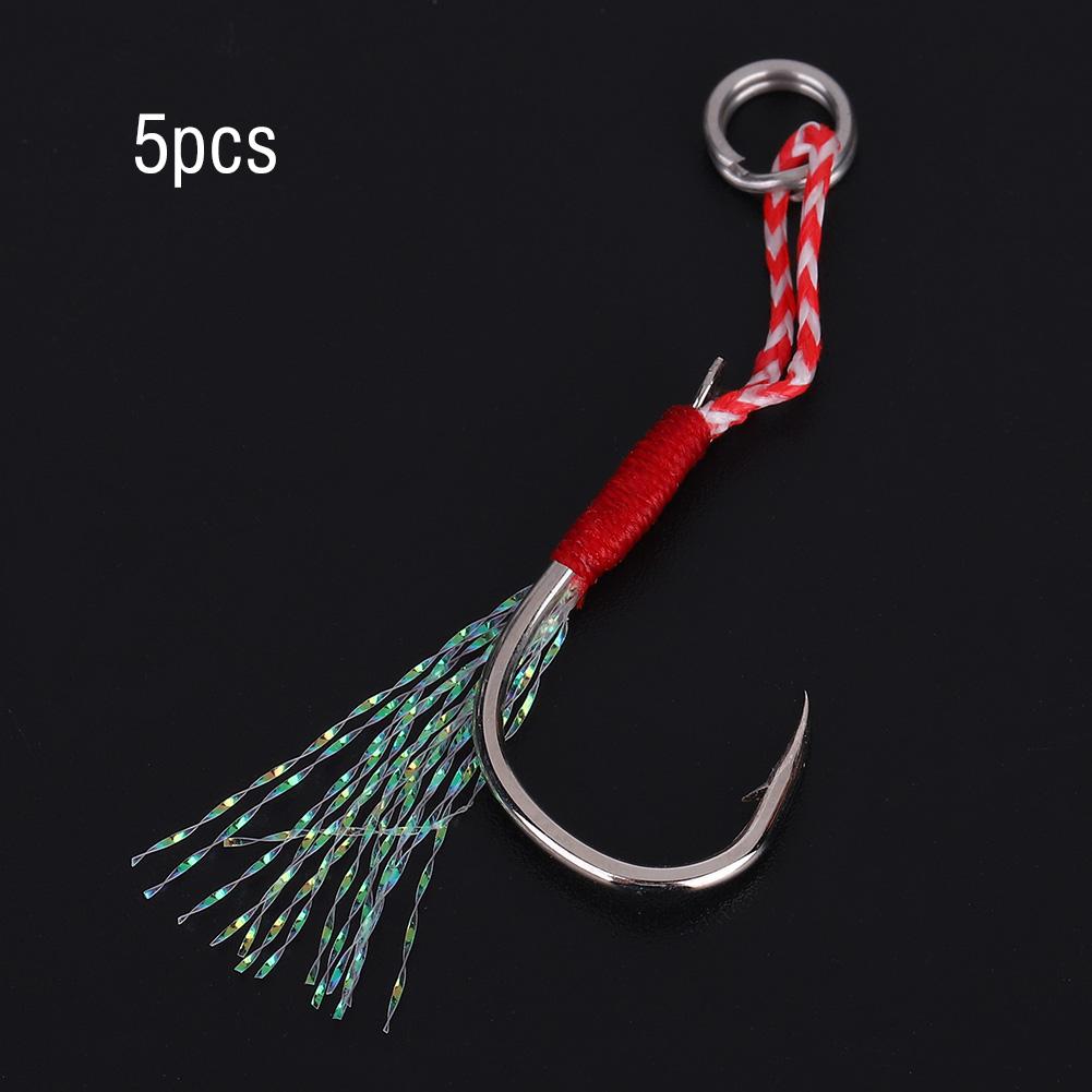 5pcs High Strength Metal Heavy Duty Fishing Barbed Hooks Fish Accessory 11#