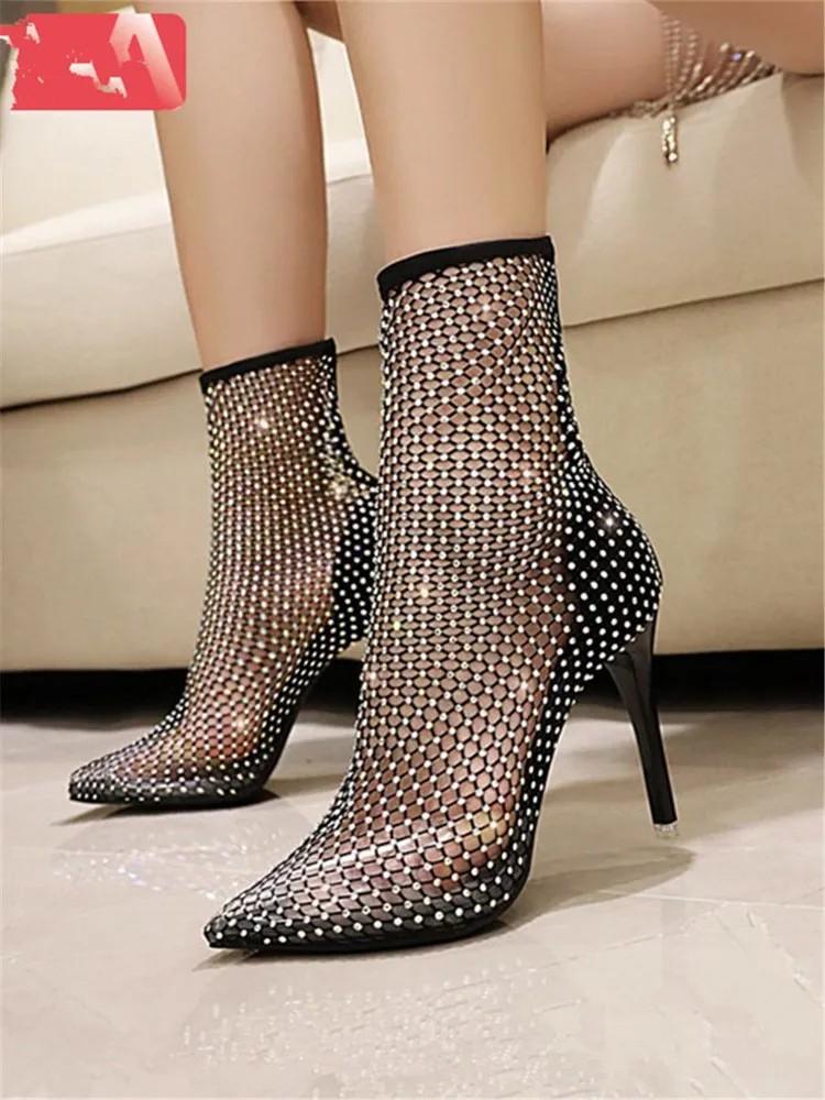 Женские Сандалии на Высоком Каблуке Танцевальная Обувь на Высоком Каблуке 39 чёрный 3290₽