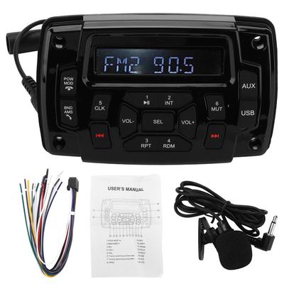 Bluetooth MP3 Lejátszó USB Rádió Hangrendszer IP66 Vízálló Fürdőszobába Hajóra Jachtra Autóra Motorkerékpárra