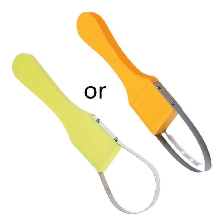 

Hand Loop Weeder Tool with Plastic Handle Iron Loop Design & for Sharp Blades Ma жовтий