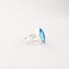 Swiss Blue Topaz Gemstone 925 Sterling Silver Jewelry Handcrafted Stylish Ring RR-23-9