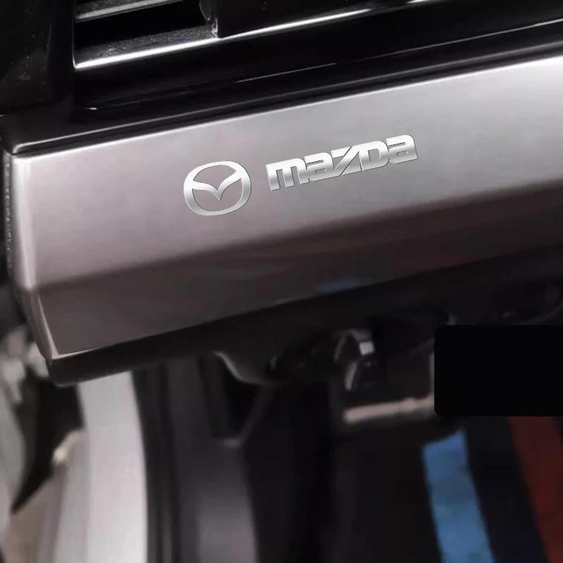 2025 Hot Car Metal Emblem Wiper Stickers Reflective Decor Decals for Mazda 2 Mazda 3 MS Mazda 6 CX-5 CX3 Accessories