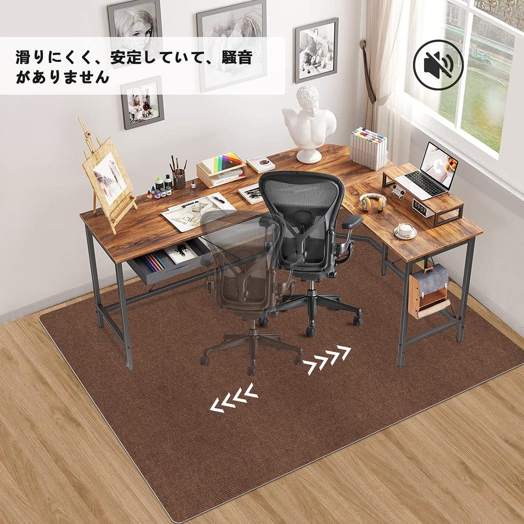 Chair Mat Floor Protection Mat Furniture Protection Pad Large Size 160 X 130cm PVC Hriiiiya 4mm Carpet Gaming Floor Mat Felt Scratch Prevention Dent