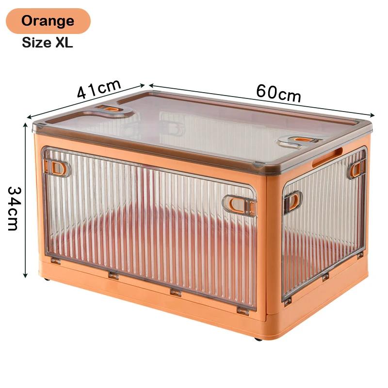 BGRORIO Foldable Storage Box Closet Organizer With Wheels Stackable Sundries Organizer Clothes Quilts Toys Books Storage Box