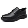 Leather Shoes Men's 2025 Summer Hollow Breathable Hole Shoes Groom Wedding Leather Shoes 2025