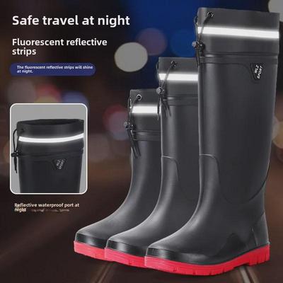 Botas de Chuva Masculinas Impermeáveis e Antiderrapantes para Pesca e Atividades ao Ar Livre, Estilo Coreano Moderno