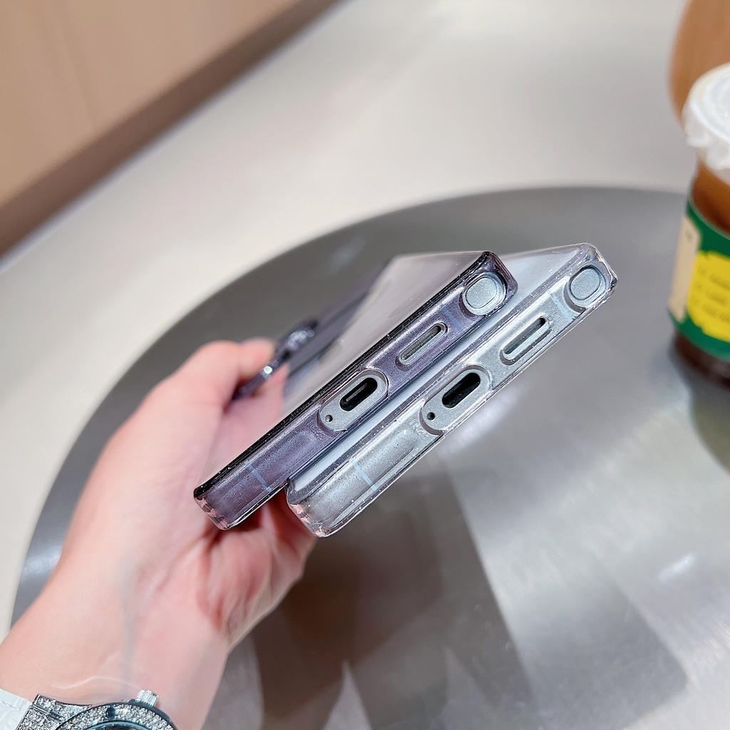 Dream Flash Powder Magnetic Suction Large Hole, Suitable for Samsung S25Ultra Mobile Phone Case Charging S25Plus Anti-drop Protective Case