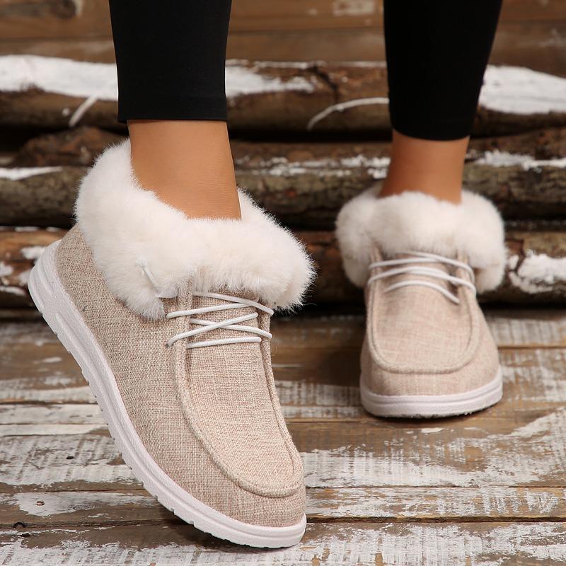 Women's Plus Size Euro-American Style Canvas Shoes - Low-Top, Round Toe, Lace-Up, Flat Sole, Casual Daily Slip-Ons for All-Day Comfort, New Style