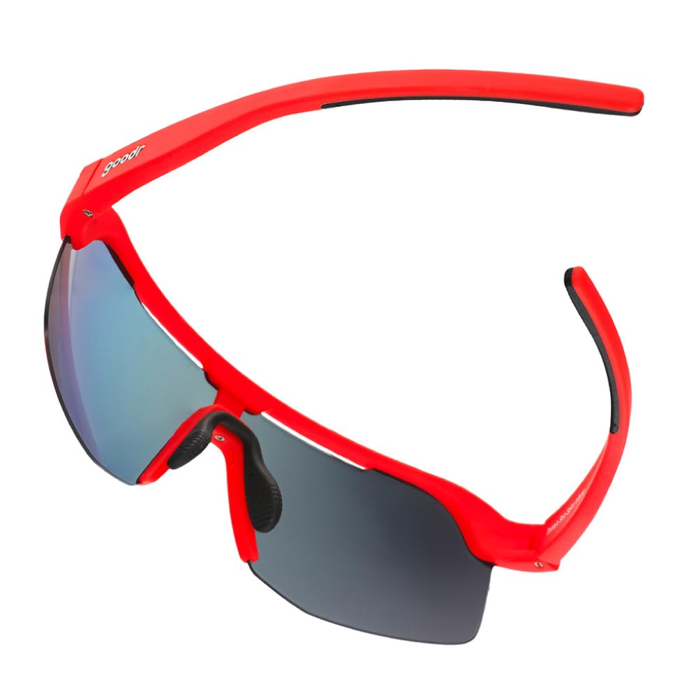 Goodr Sunglasses Series Lightweight Polarized UV Protection Running Shin Splint Inferno Bolt-G Women's Men's Dante's