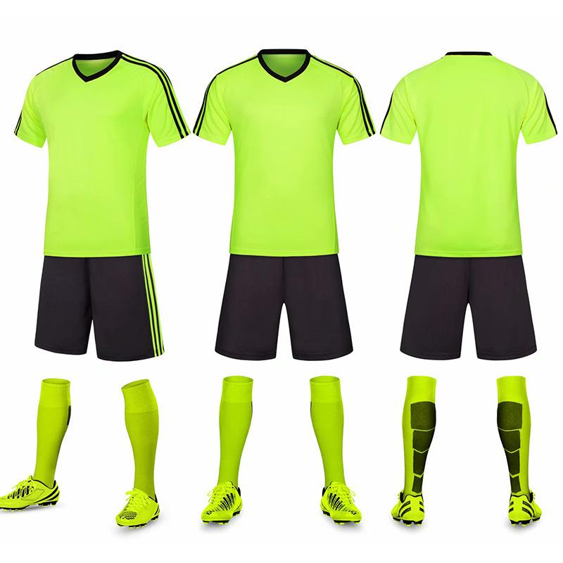 Football Suit Men'S Adult Game Training Students Practice Team Uniform Sports Children'S Short-Sleeved Children'S Ball Clothes Printing Number