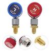 2pcs Car Air Con Connector For A/C Manifold Gauge Adapter R1234yf Low/High Pressure Couplers Set