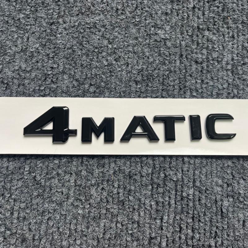Logo 3D Cromato Nero 4Matic Lettere Stemmi per Bagagliaio Auto per GLC 250 GLK 220 ML 320 4matic Emblema Adesivo Accessori