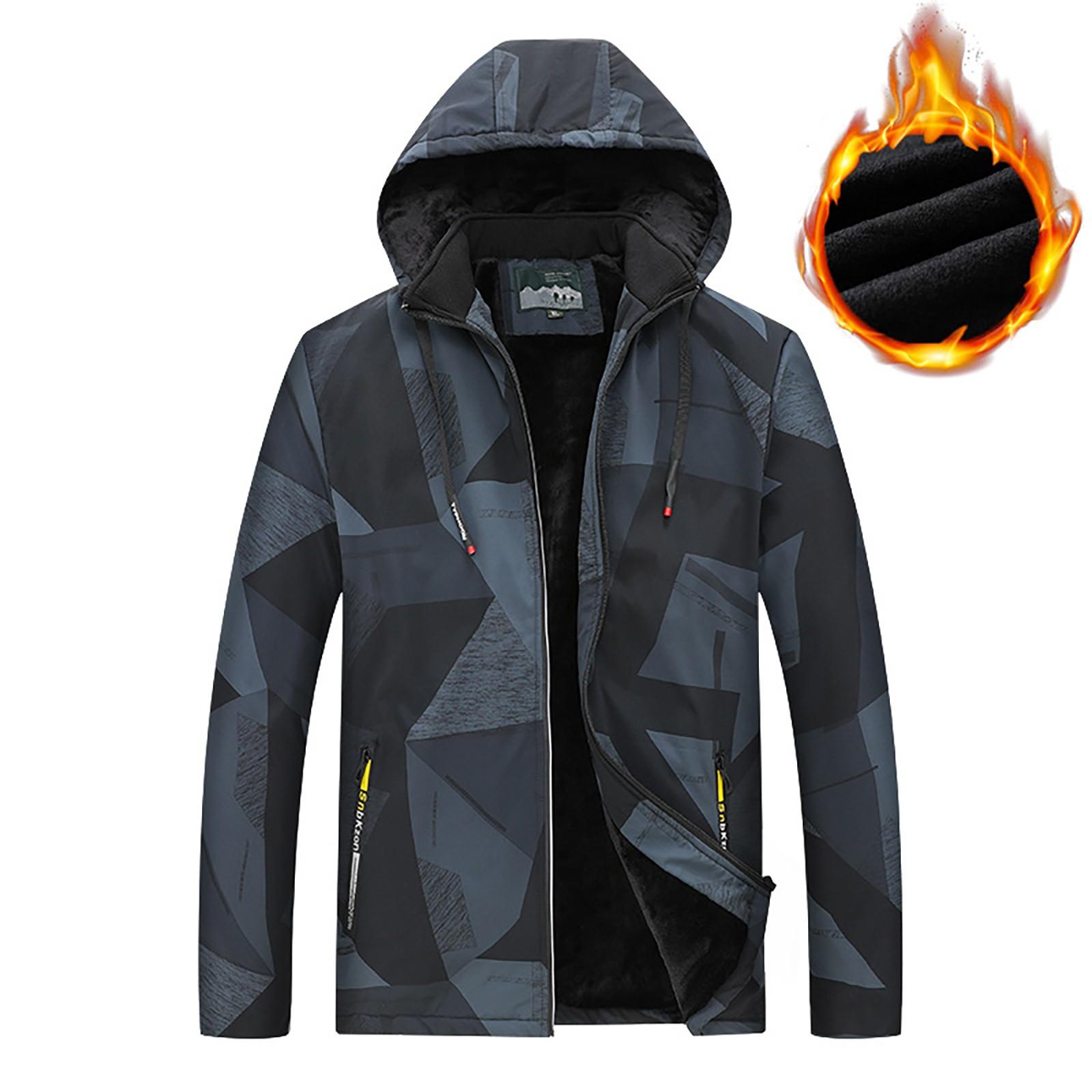 

Мужская повседневная мода осенне-зимнего ретро-молнии сплошного цвета с капюшоном из искусственной кожи пальто XXL синий