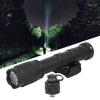 Outdoor LED Flashlight with Twist Focus Emergency Light Black for Climbing Camping