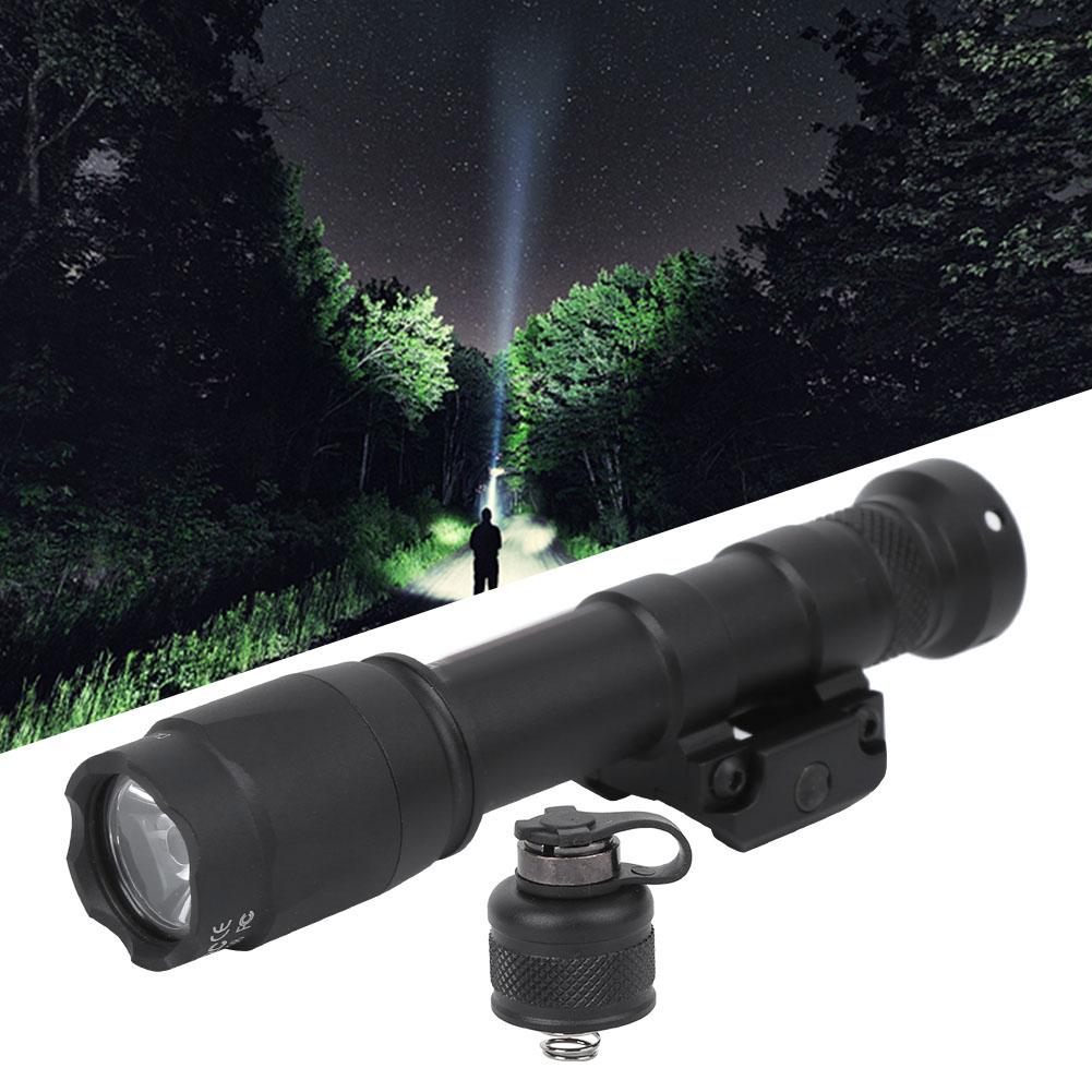 Outdoor LED Flashlight with Twist Focus Emergency Light Black for Climbing Camping