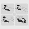 Couple Pillow Back Cushion with Wave-Shaped Design Ergonomic Posture Support Memory Foam Butt Cushion Leg Wedge