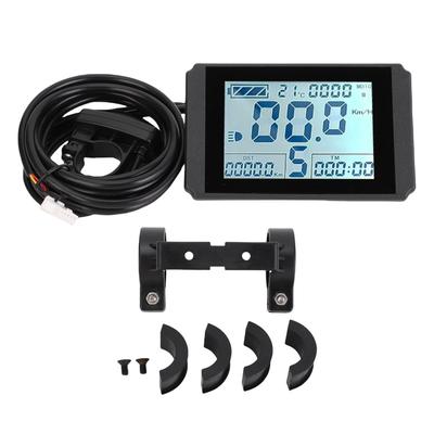 Electric Bike LCD Display Clear Electric Scooter Display Panel with SM Line for 22.2mm Handlebar