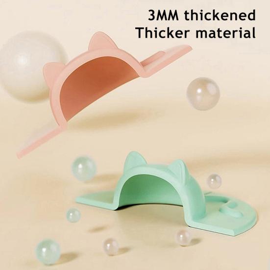 Cat Cup Lid Silicone Cover Heat-Resistant Non-Slip Hot Beverage Lid with Tea Bag Slot Cat Head Shape Microwave Dishwasher Safe Cup Lid