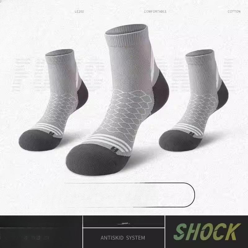 Men's Spring and Autumn Outdoor Sports Running Basketball Breathable Sweat Socks