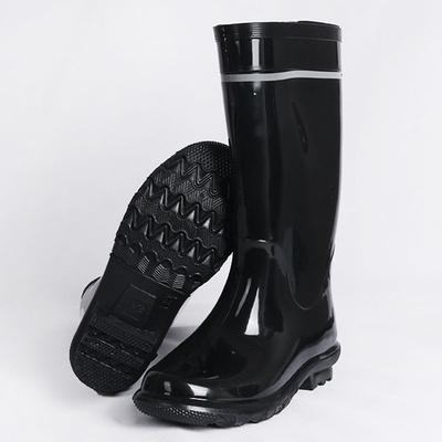 Round Toe Farming Male Shoes Non Slip Mid Calf Wellies Gumboots Galoshes for City Wear-resistant Cheap Mud Gum Men's Rain Boots