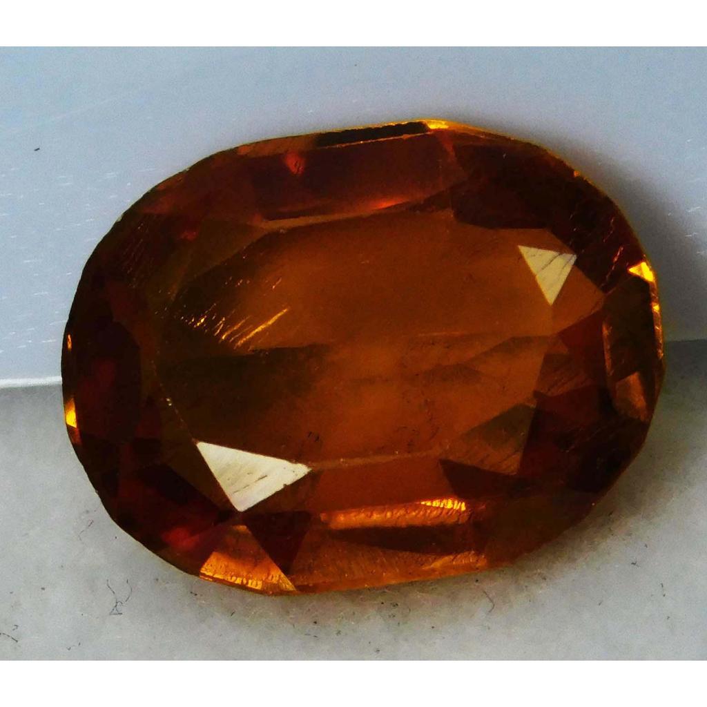 Natural Perfect Fire Orange Sapphire 11 Ct Oval Cut Sparkling Gems A+