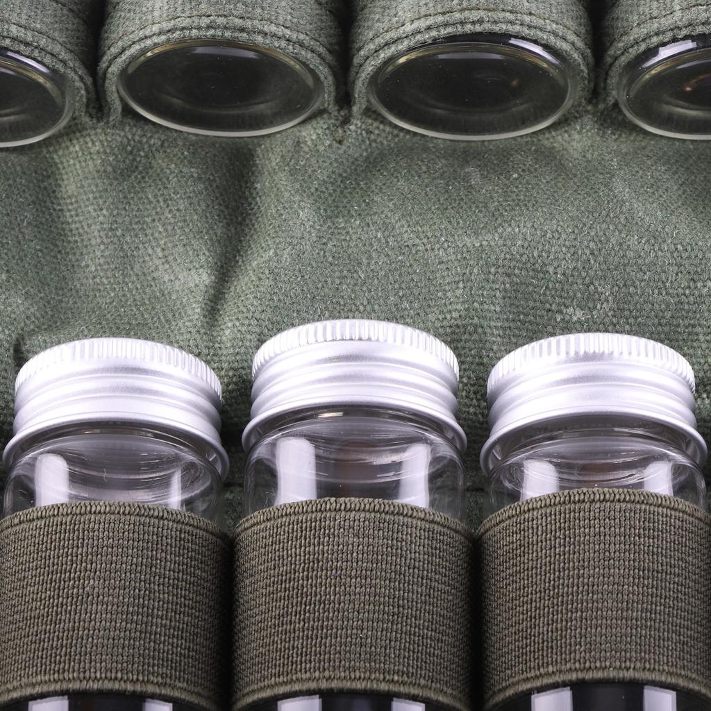 Zewnętrzna torba do przechowywania butelek z przyprawami na kemping, składana torba do przechowywania przypraw, płócienna torba