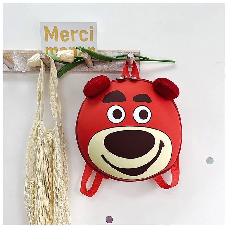 

Детский сад, средний и большой класс, школьный рюкзак с рисунком милого медведя, мальчик, девочка, легкий рюкзак для детей начальной школы, рюкзак красный