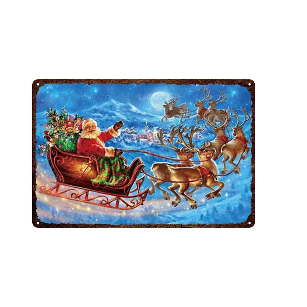 Metal Sign Halloween Cats Pumpkins Wall Decor 20x30 Cm