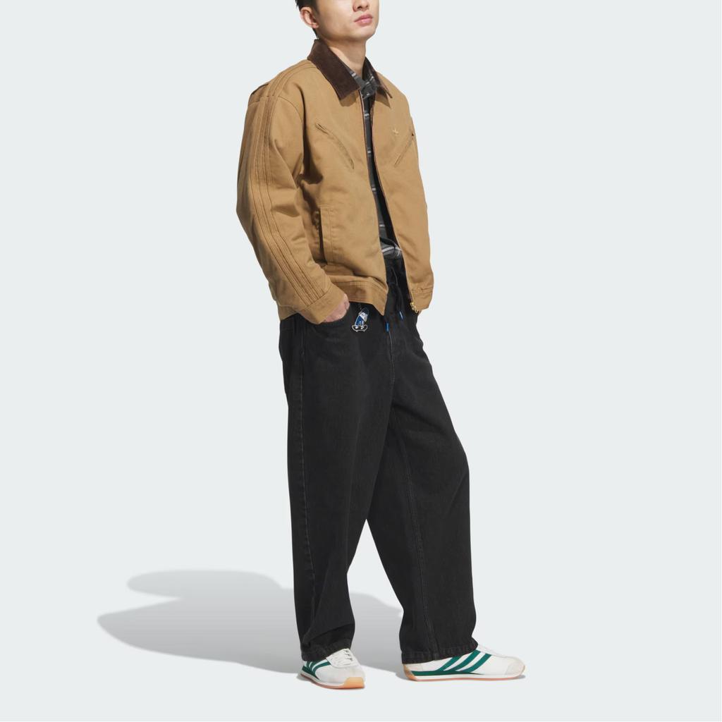 Adidas Originals Wash Pad Jacket Solid Color Casual Warm Comfortable Jacket Men Jackets Desert-Brown Gold JW9576