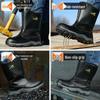 Unisex Steel Toe Safety Boots: Anti-smash, Anti-puncture, Water-repellent, Anti-scald, Ideal for Oilfield & Welding Work
