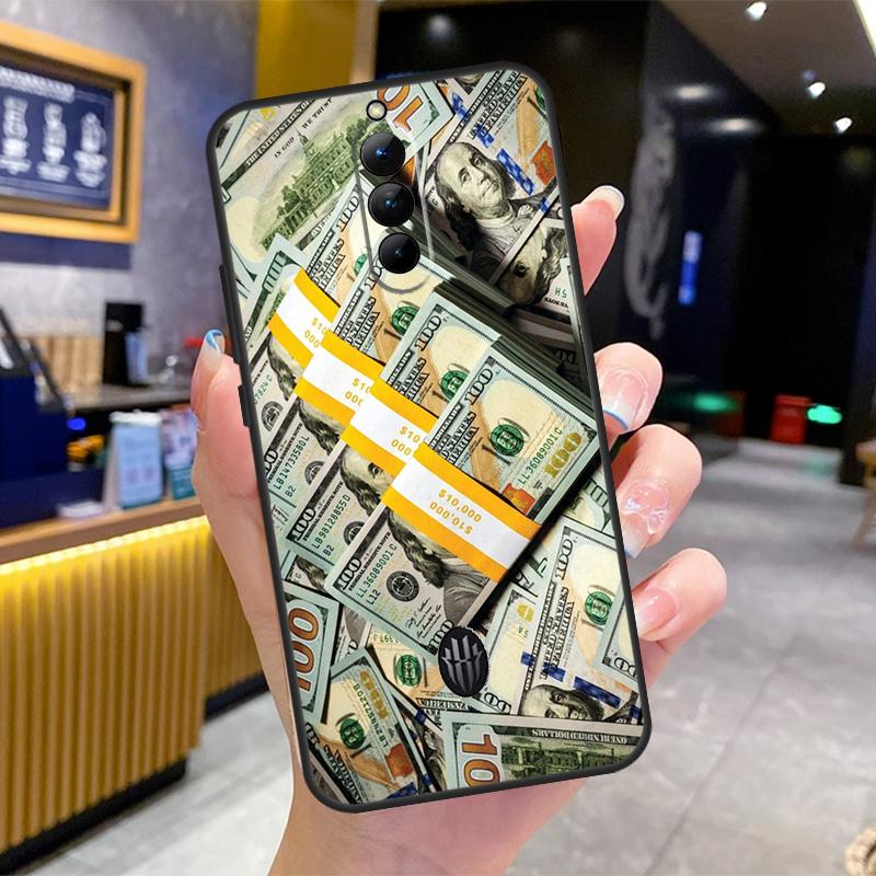 Banknote Dollar Cash Money Case For Nubia Red Magic 8S 9S Pro Plus 6S 7S 6 7 Pro 6R 5G RedMagic 9 8 10 Pro Plus Cover