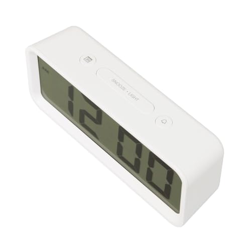 NITORI (NITORI) 8171601 Digital Clock, S 001YT, White, Suitable for Tabletop and Wall Use