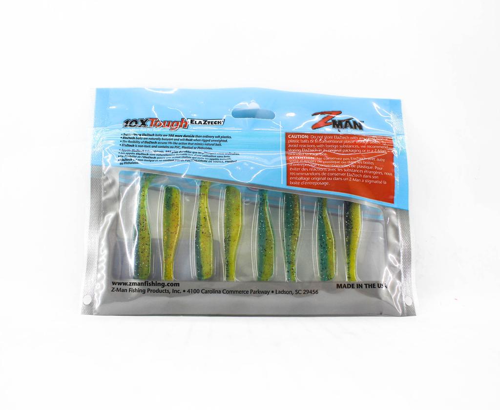 Zman Soft Lure Slim SwimZ 2.5 Inch 8/Pack Pro Yellow Perch (4656)