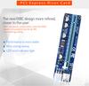 5 Sets 60CM Ver008C PCI-E Riser Card PCI-E 1X To 16X Power Cable USB 3.0 Cable