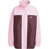 Chaqueta para Mujer Estampado de Logo Originals Cuello Mao Cremallera Holgada Manga Larga Rosa JN8301
