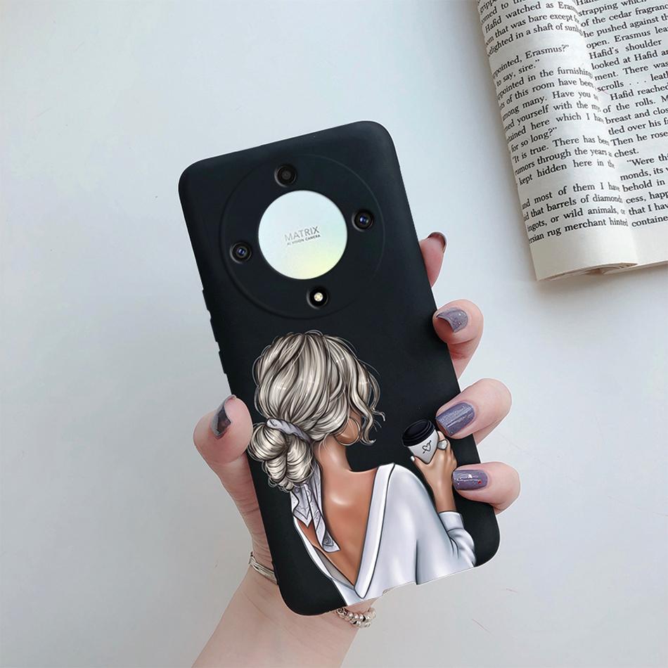 

For Honor Magic 5 Lite 5G Case Silicone Super Mom Baby Fashion Girls TPU Soft Back Cover for Huawei Honor Magic5 Lite Funda 2023 Magic 5 Lite 5G