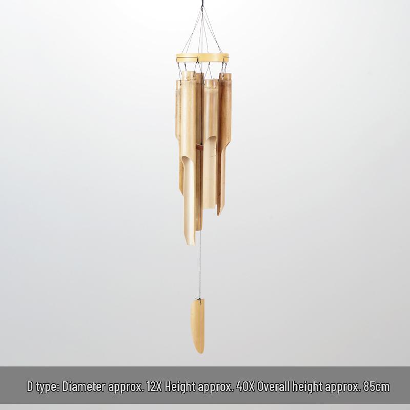 Bamboo Wind Chime: Outdoor Asian-Inspired Courtyard, Balcony, and Camping Ornament