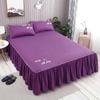 WOSTAR Nordic solid bed sheet cover bedspread summer soft comfort bedding set luxury home textiles single double queen king size