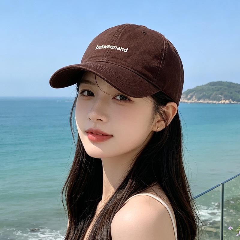 Casual embroidery simple baseball cap children spring and summer multi-color college sunshade cap men