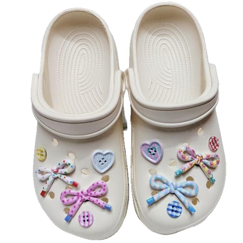 10Pcs Hole Shoes Decoration Ins Shoes Charms Removable Butterfly Shoe Accessories For Girls Summer Shoes Diy Gift
