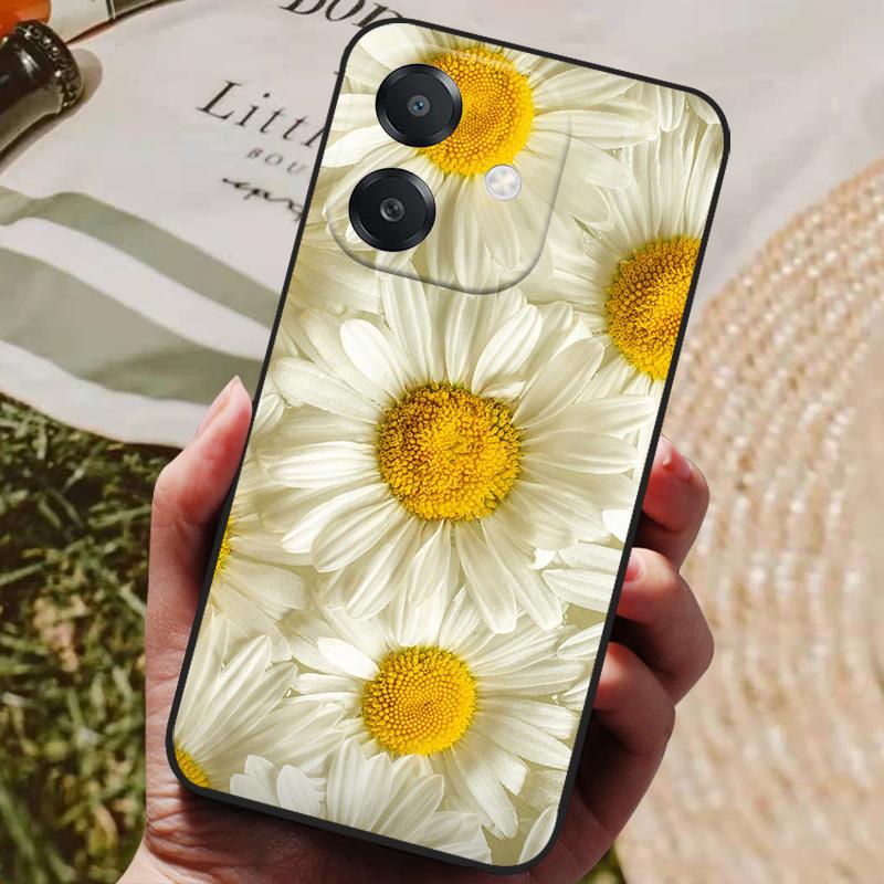 Para OPPO A3 A3x Funda Lujosa Cubierta Trasera de Silicona Funda de Teléfono para OPPO A3x 4G 5G Fundas A 3 3x Parachoques Suaves Coque A60 5G Lindas Capas