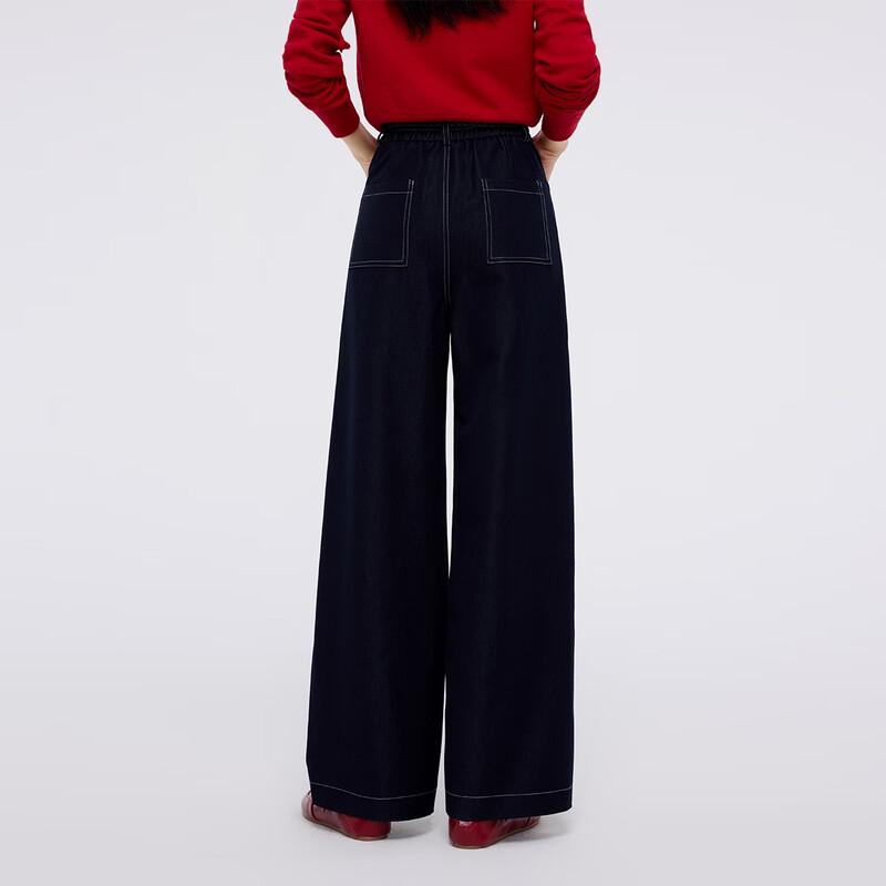 FivePlus Women's Casual Draped Straight-Leg Pants