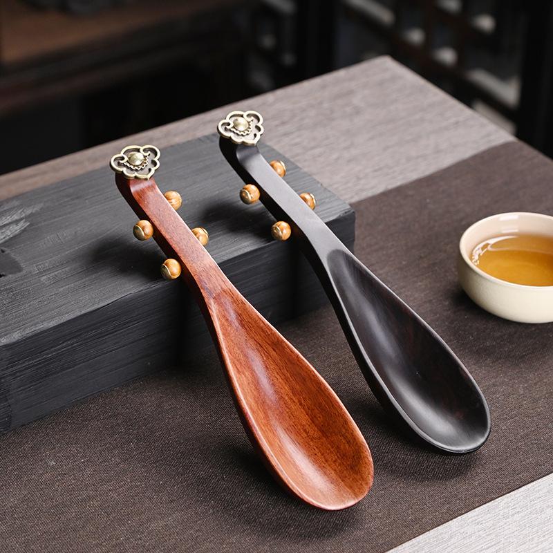 Ebony Wood Tea Scoop for Gongfu Tea Ceremony