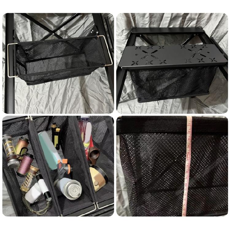 Folding Drain Basket Mesh Storage Box Camping Light Weight Portable Mesh Drain Basket Table Drainages Basket Enduring