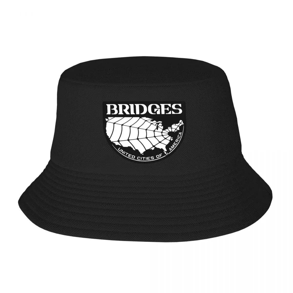 

Custom Bridges Company Bucket Hat for WomenUnisex Printed Death Stranding Action Game Summer Travel Beach Outdoor Camping Cap
