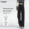 Women's High-Waist Wide Leg Fleece Sweatpants